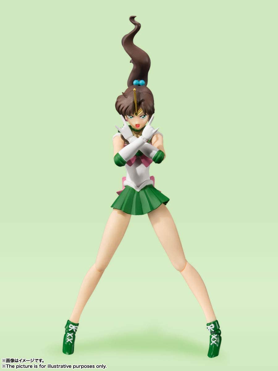 TAMASHII NATIONS Pretty Guardian Sailor Moon Sailor Jupiter Animation Color Edition Bandai S.H. Figuarts