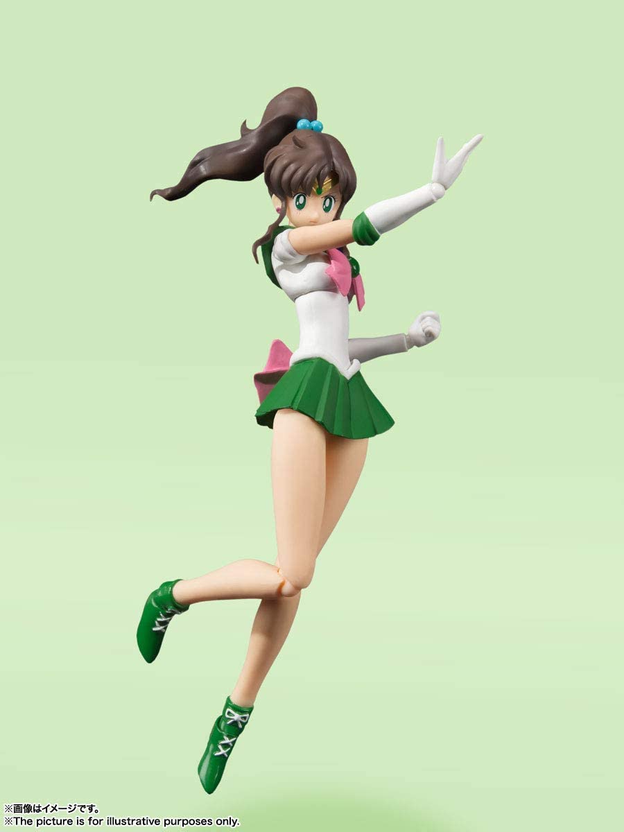TAMASHII NATIONS Pretty Guardian Sailor Moon Sailor Jupiter Animation Color Edition Bandai S.H. Figuarts