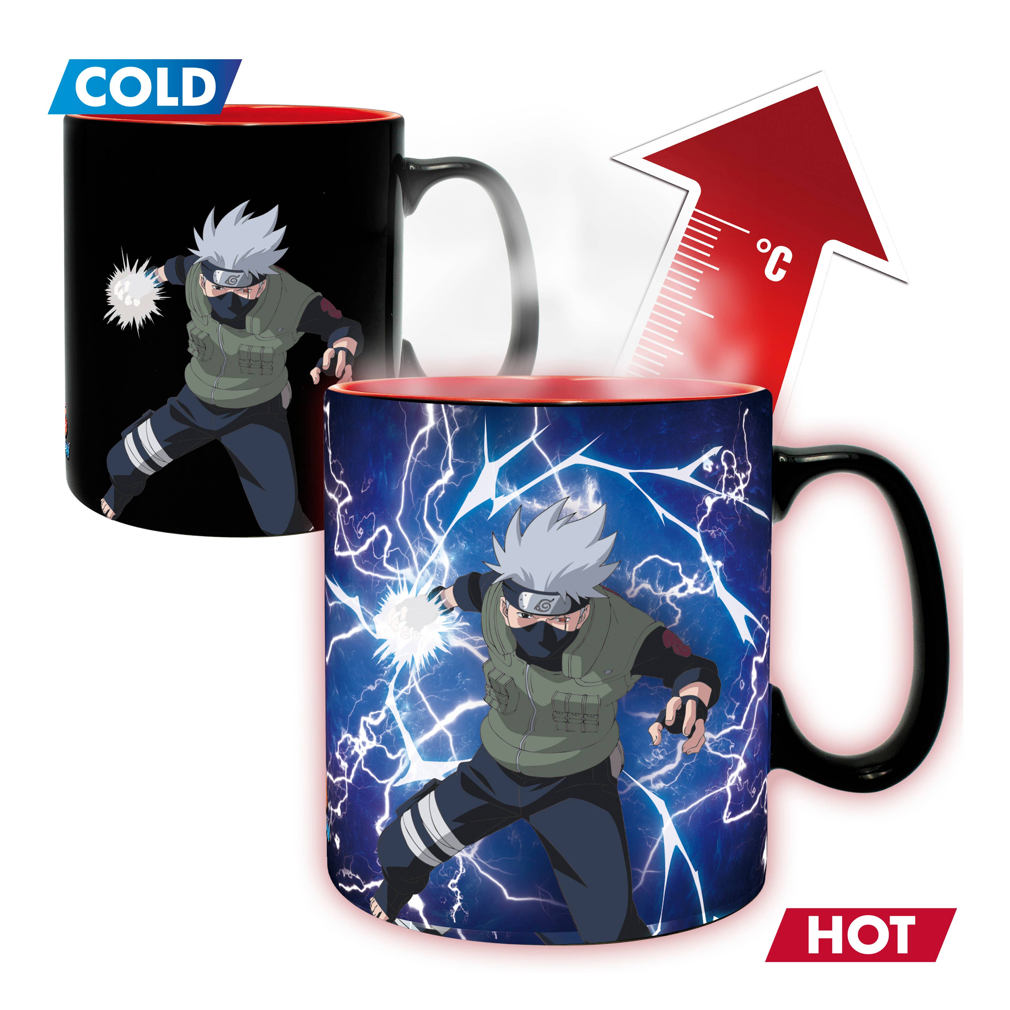 Naruto Shippuden Sharingan Heat Change Ceramic Mug 16Oz & Coaster Set