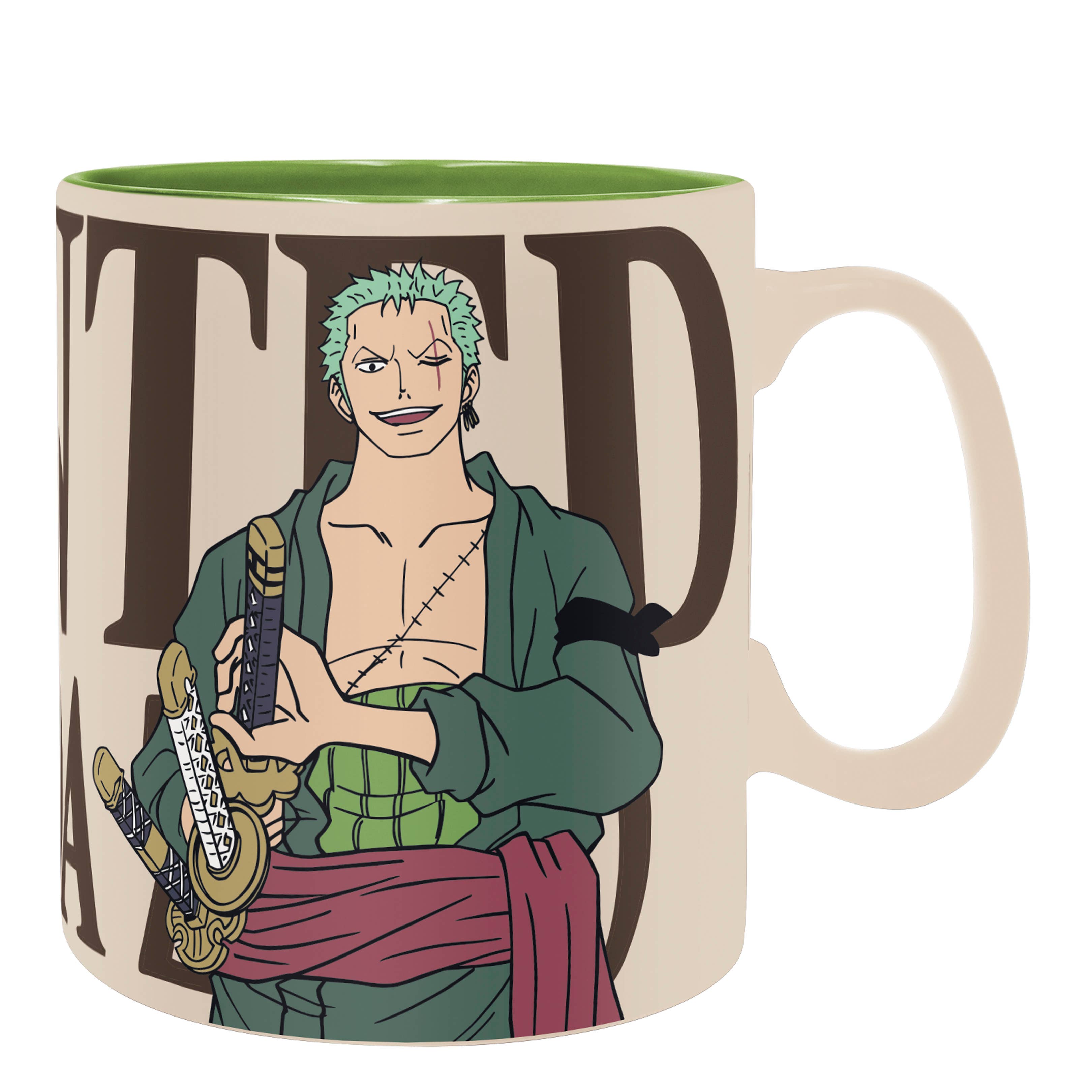 One Piece Zoro Ceramic Mug 16Oz & Coaster Gift Set