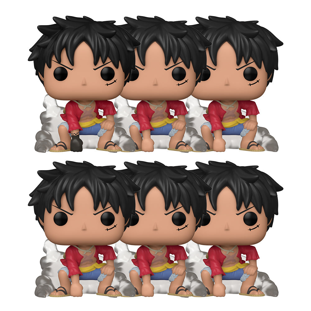 Funko Pop! Animation: One Piece - Monkey D. Luffy Gear Two Fundom Exclusive 6-Pack Bundle