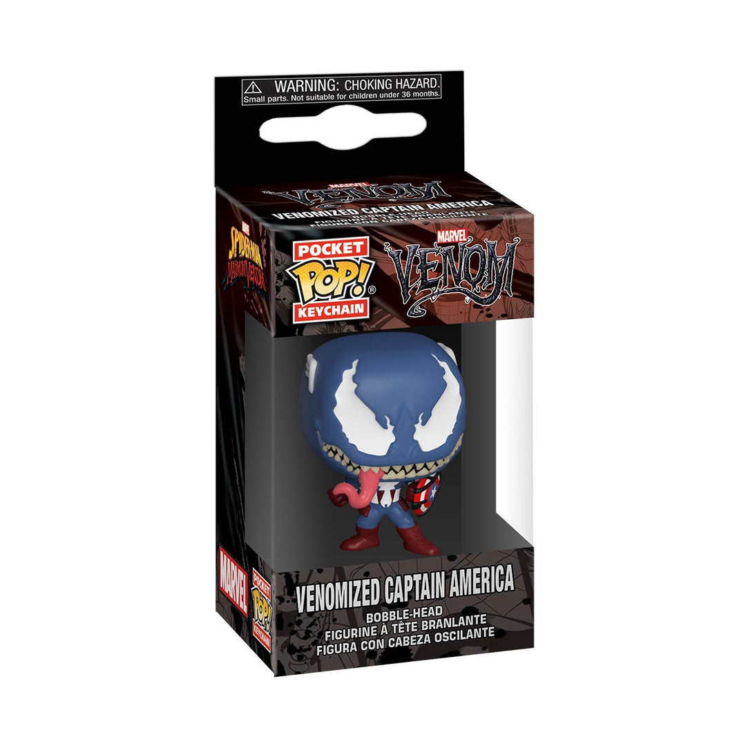 Funko Pop! Keychain: Marvel Venom - Captain America Vinyl Figure
