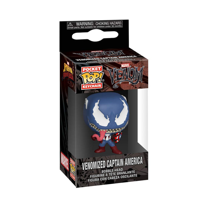 Funko Pop! Keychain: Marvel Venom - Captain America Vinyl Figure