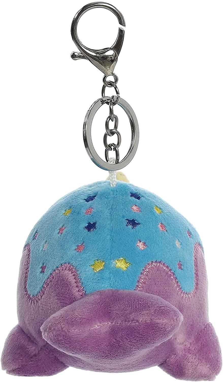 Tasty Peach Aurora 4" Blue Moon Nomwhal Clip-On