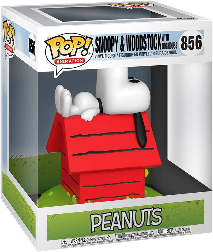 Funko Pop! Deluxe: Peanuts - Snoopy & Woodstock with Doghouse #856