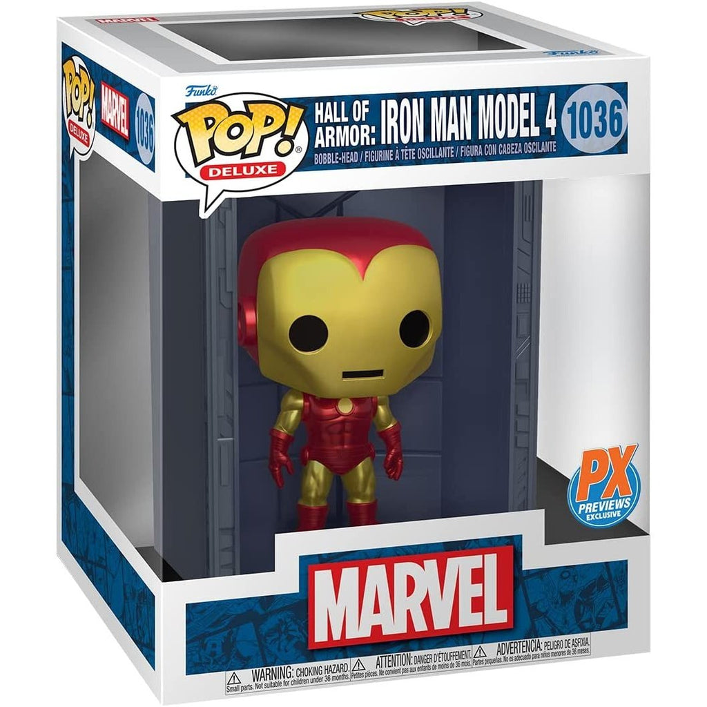 Funko Pop! Deluxe Marvel: Iron Man Hall of Armor Model 4 #1036 PX Previews Exclusive