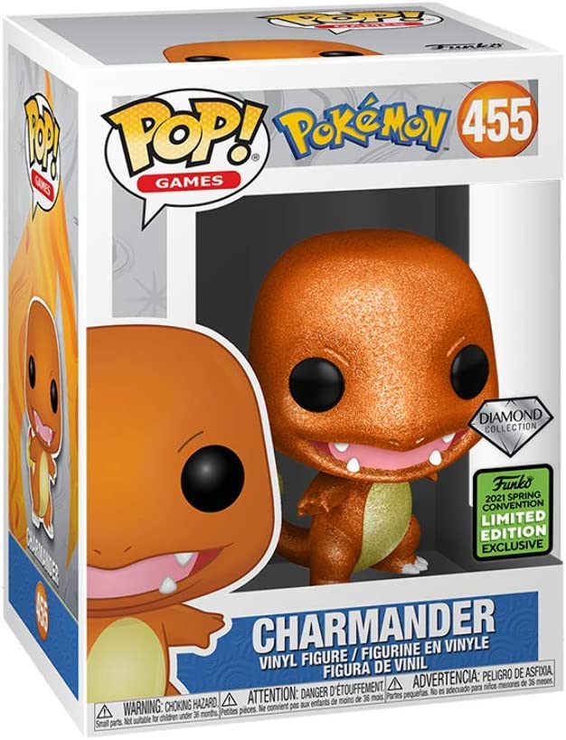 Funko Pop! Pokemon Charmander Diamond Glitter Exclusive Vinyl Figure