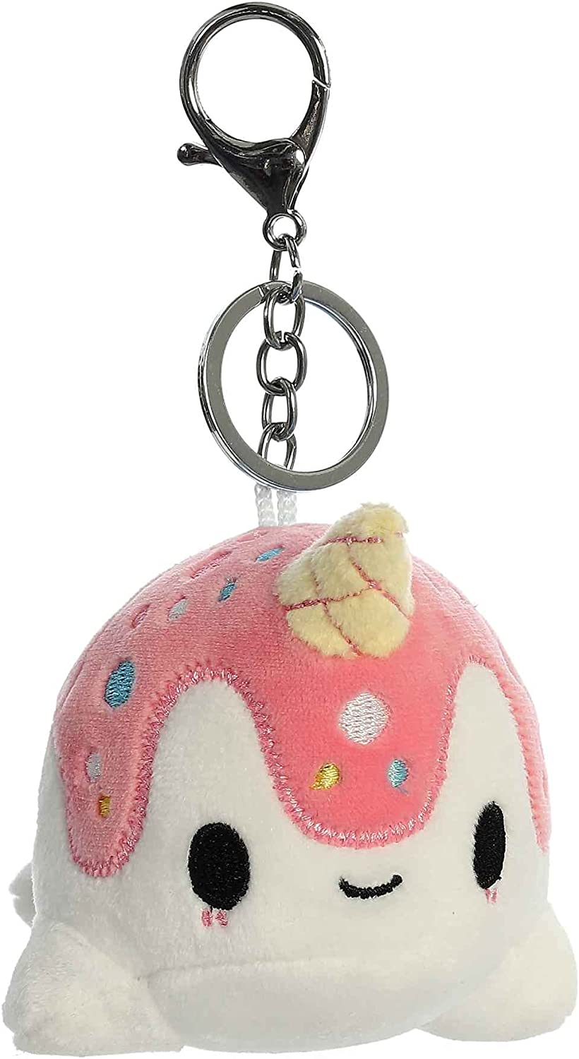 Tasty Peach Aurora 4" Vanilla-Berry Nomwhal Clip-On