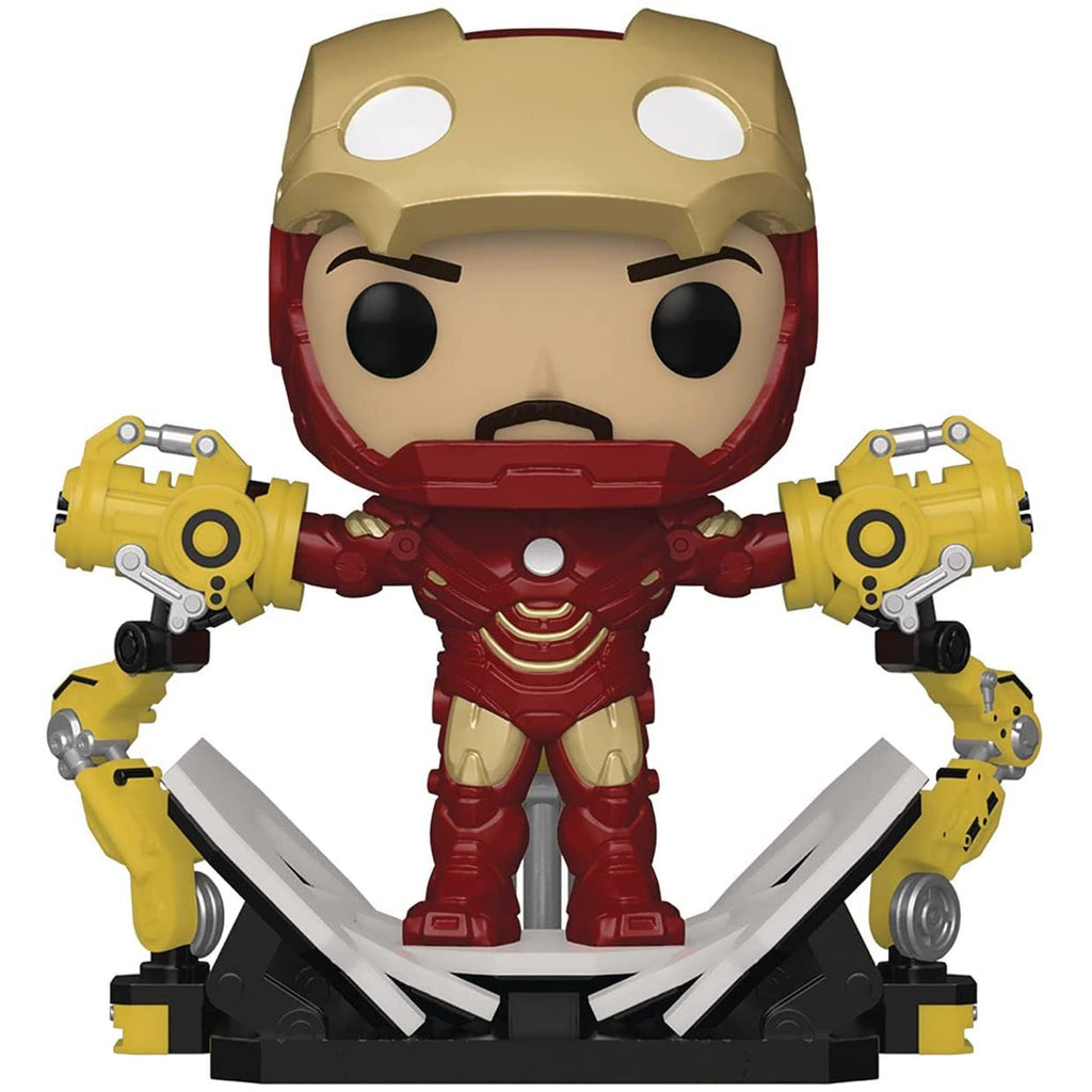 Funko Pop! Deluxe Marvel: Iron Man 2 - Iron Man MKIV with Gantry #905 Glow-in-the-Dark Previews Exclusive