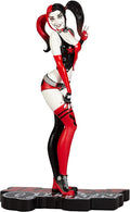 McFarlane Toys DC Direct Harley Quinn Red White & Black by J Scott Campbell Resin Statue