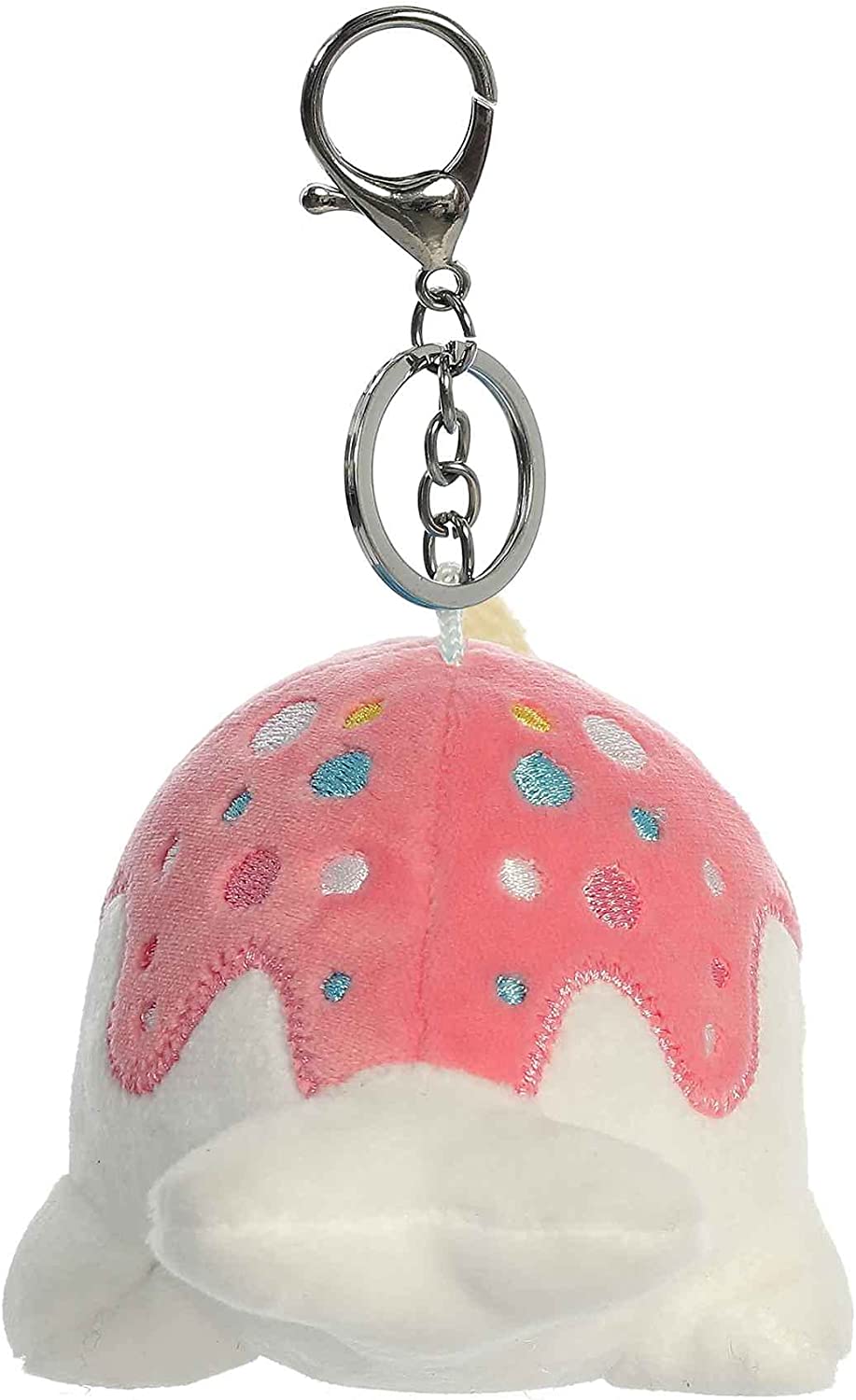 Tasty Peach Aurora 4" Vanilla-Berry Nomwhal Clip-On