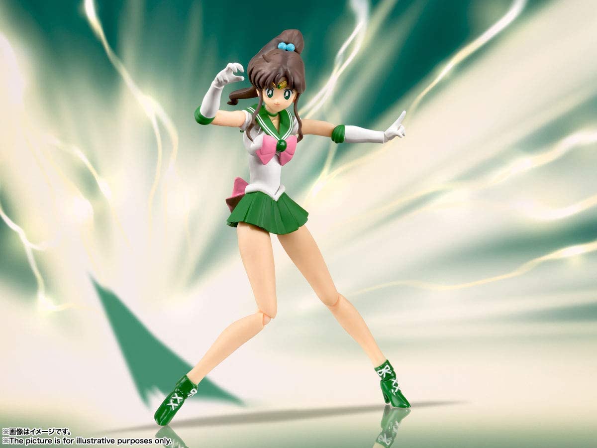 TAMASHII NATIONS Pretty Guardian Sailor Moon Sailor Jupiter Animation Color Edition Bandai S.H. Figuarts