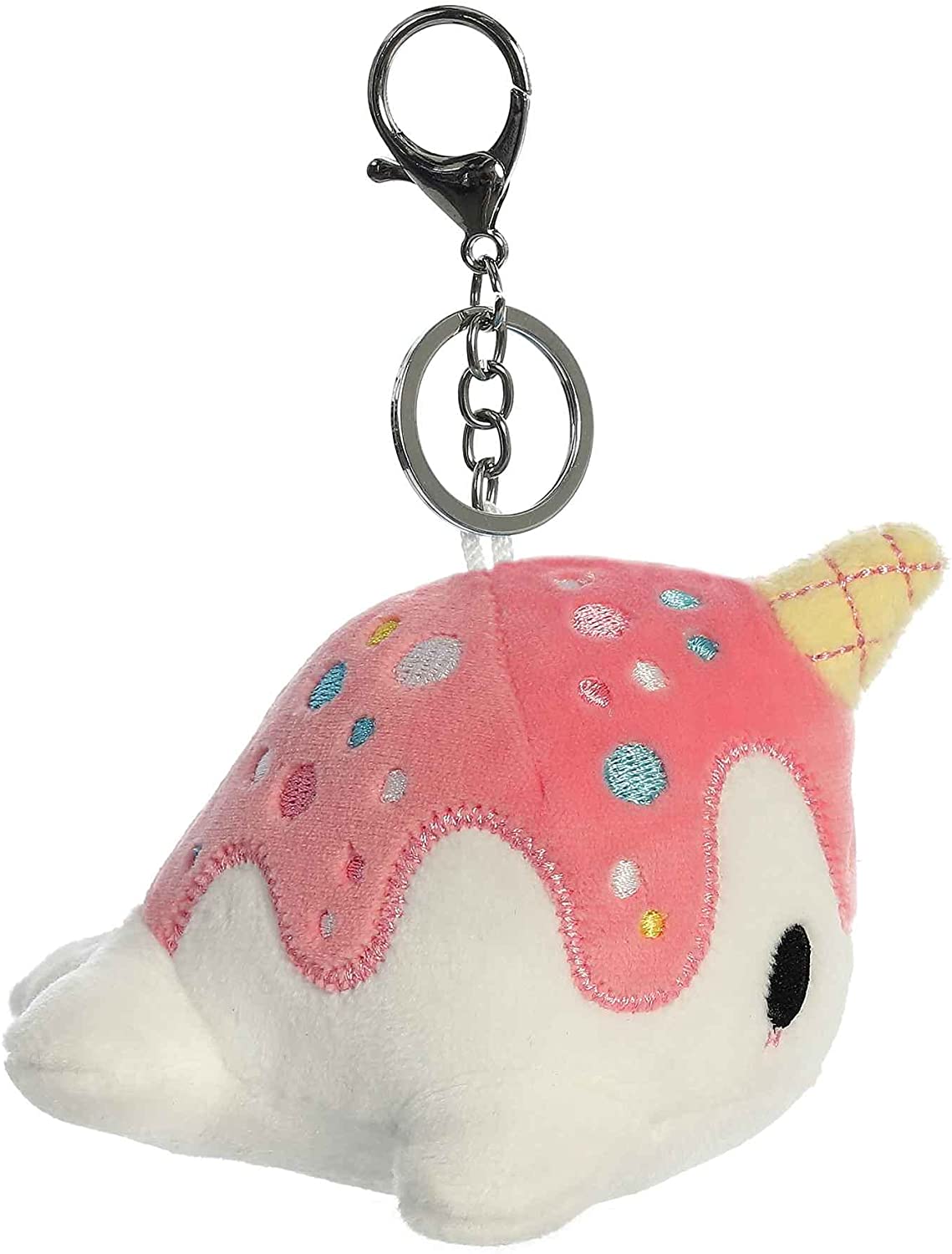 Tasty Peach Aurora 4" Vanilla-Berry Nomwhal Clip-On