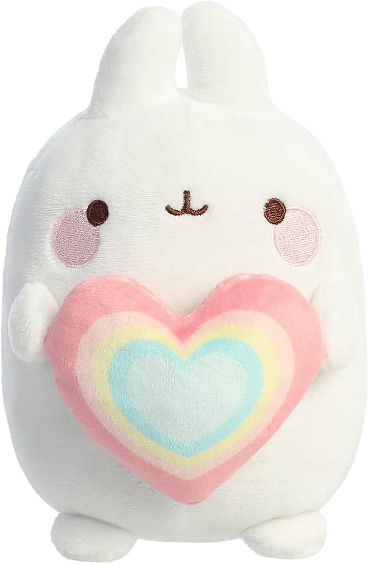 Aurora - Molang - 6" Rainbow Heart Molang Plush