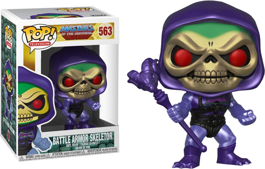 Funko Pop! Masters The Universe, Metallic Battle Armor Skeletor Exclusive Vinyl Figure - Fundom