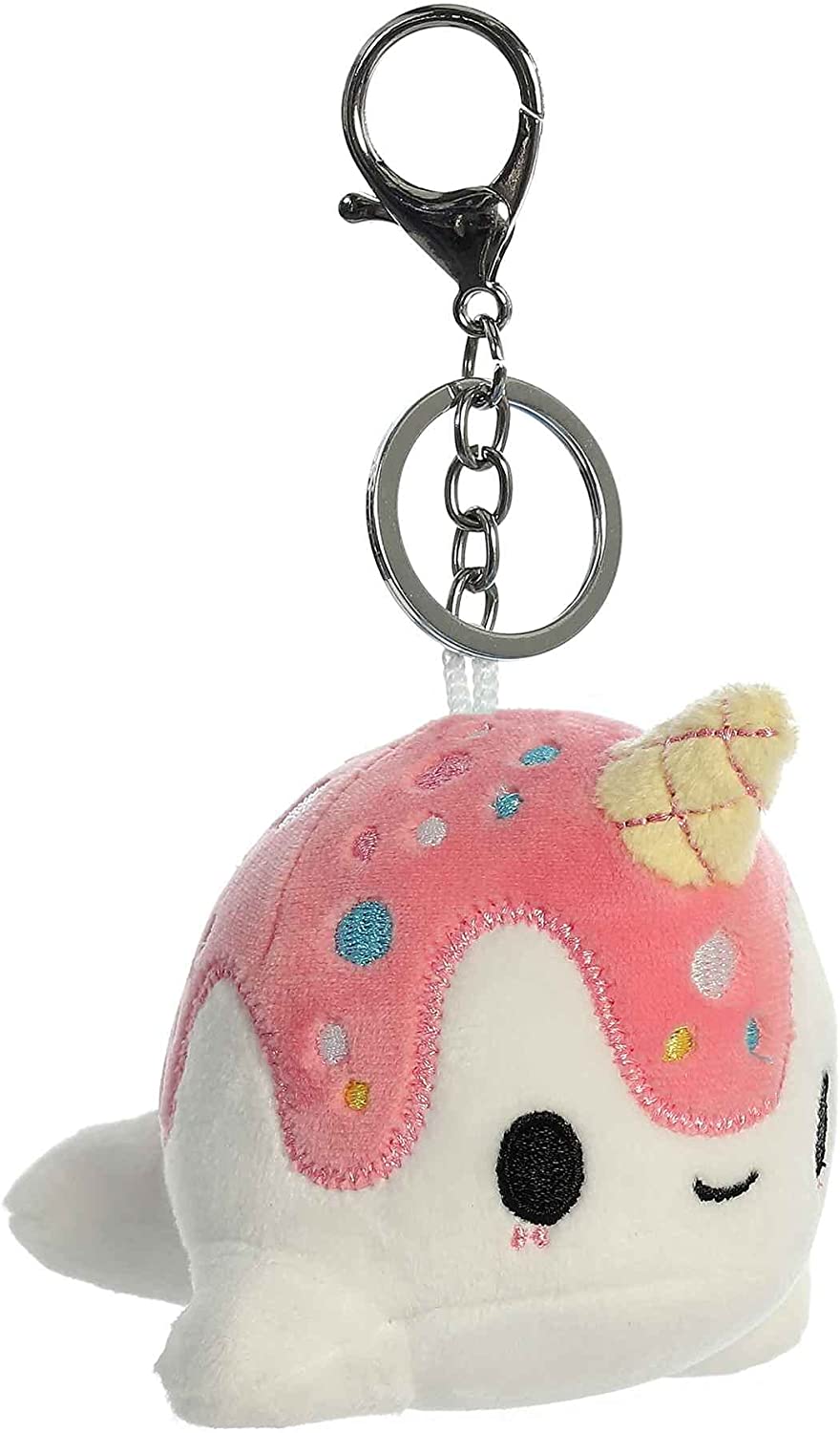 Tasty Peach Aurora 4" Vanilla-Berry Nomwhal Clip-On