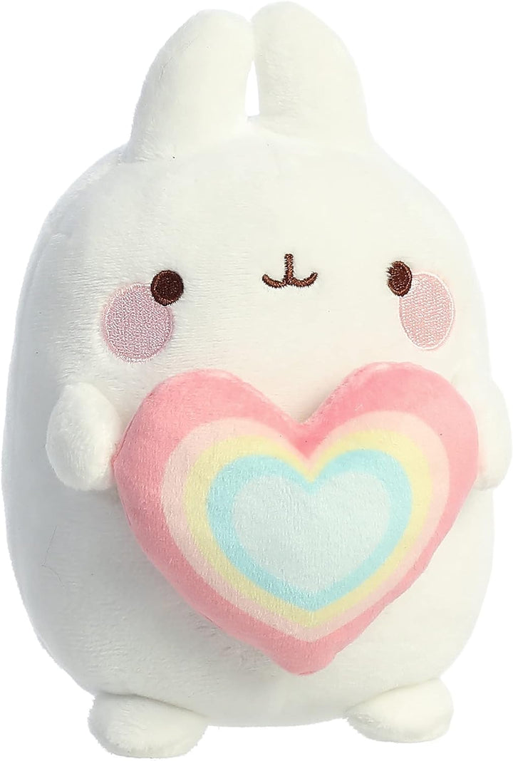 Aurora - Molang - 6" Rainbow Heart Molang Plush