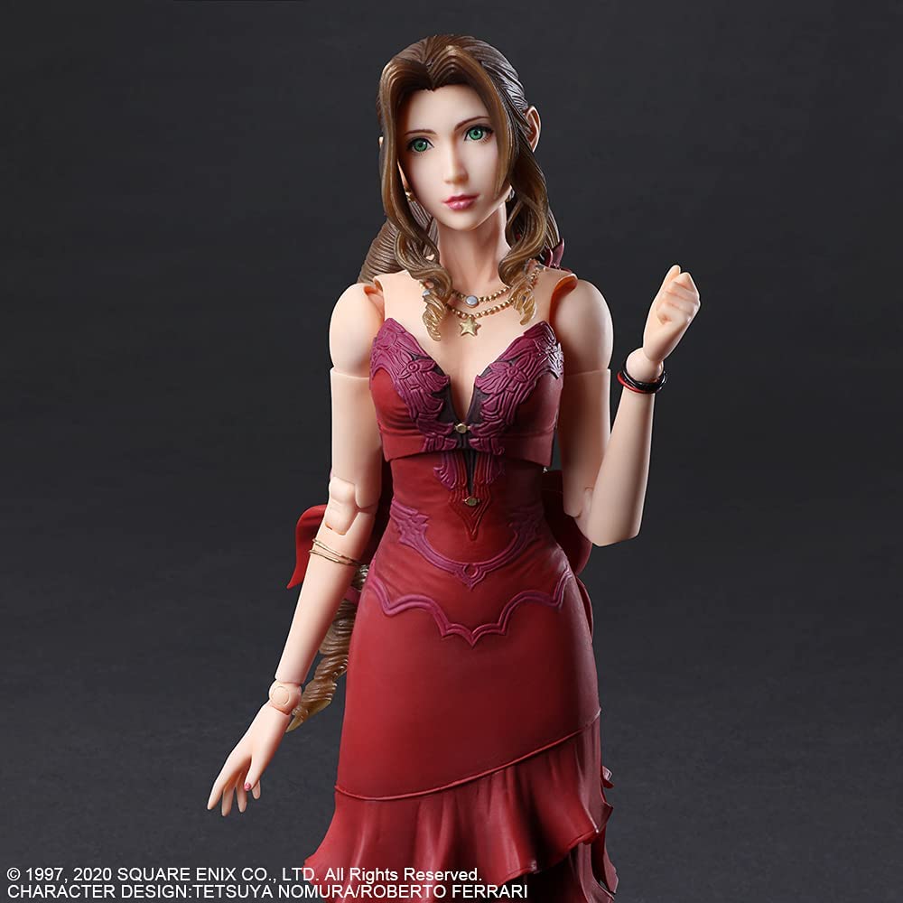 Square Enix - Final Fantasy VII Remake - Aerith Gainsborough Dress Version Play Arts Kai Action Figure