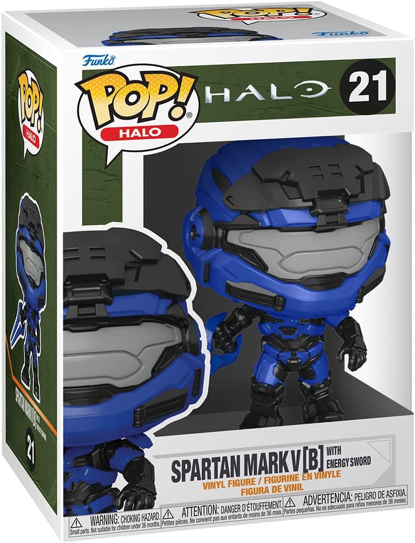 Funko Pop! Games: Halo Infinite - Spartan Mark V [B] With Blue Energy Sword Vinyl Figure