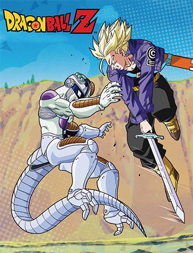 Dragon Ball Z Mecha Frieza & Trunks Fleece Throw Blanket 46in. By 60in.