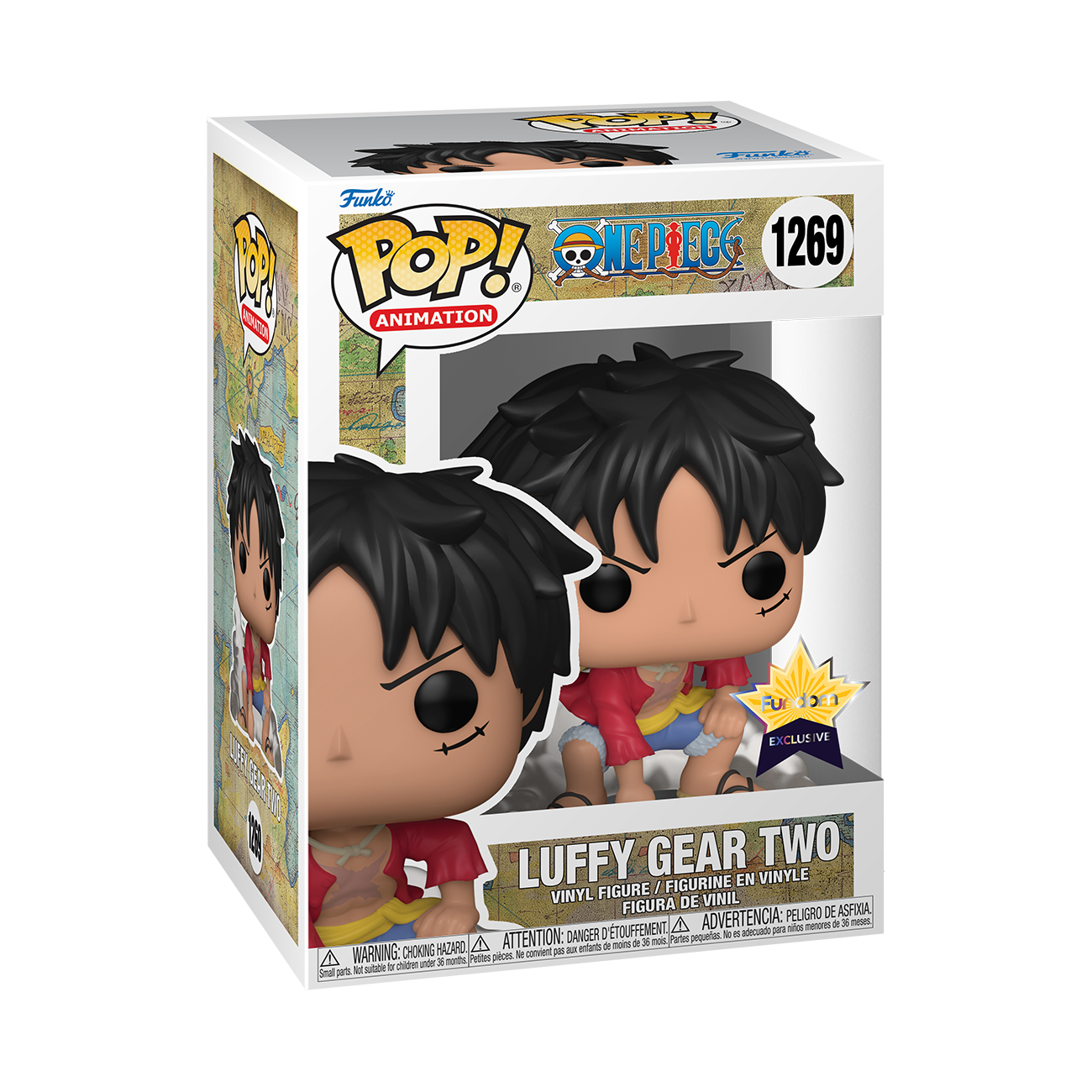 Funko Pop! Animation: One Piece - Monkey D. Luffy Gear Two Fundom Exclusive