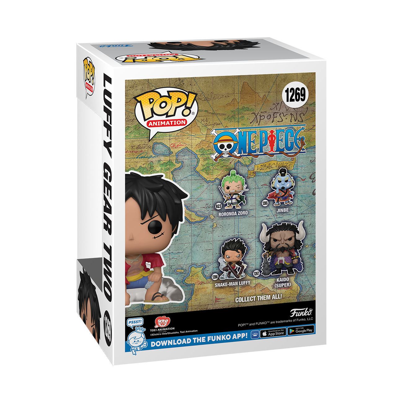 Funko Pop! Animation: One Piece - Monkey D. Luffy Gear Two Fundom Exclusive 6-Pack Bundle