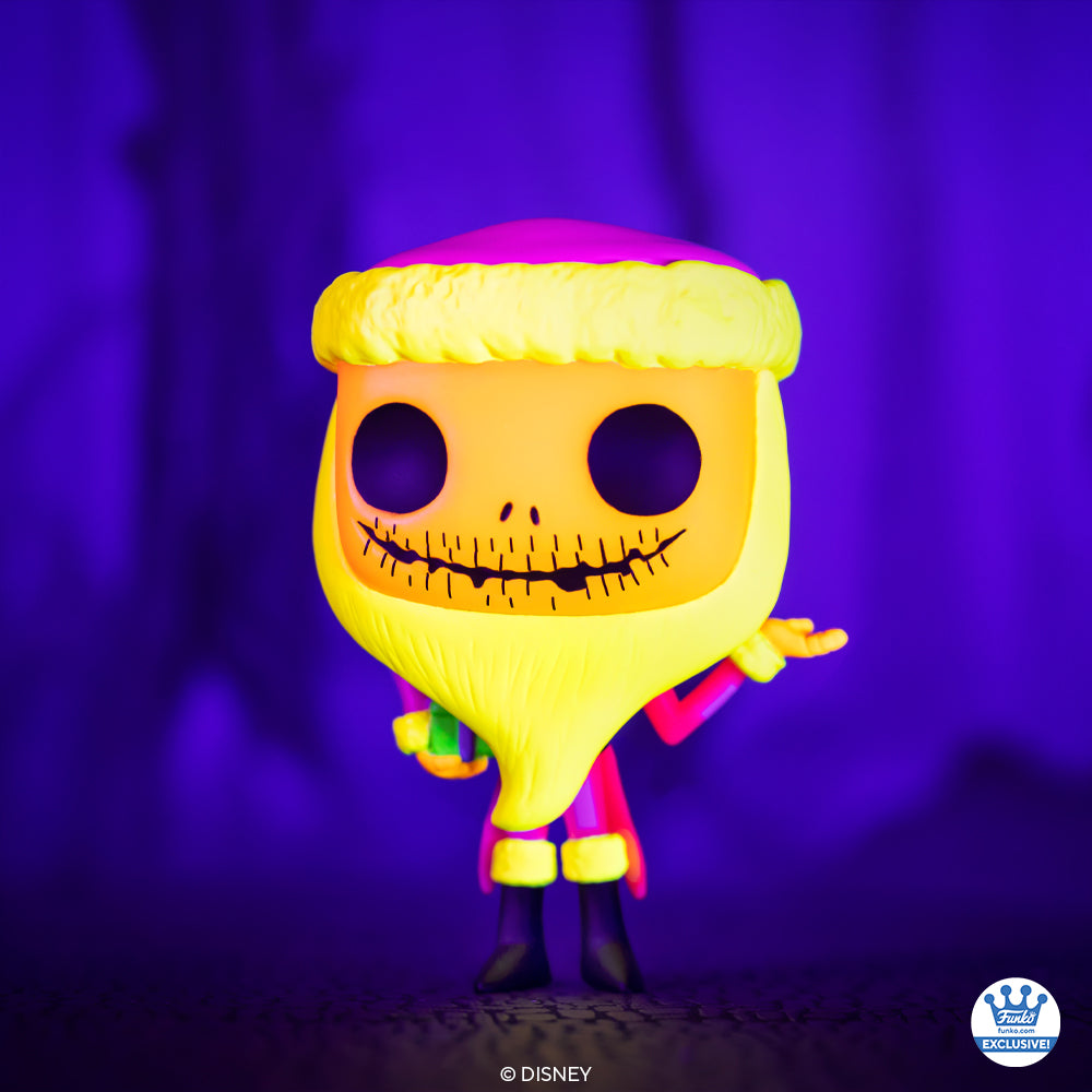 Funko Pop! Disney: The Nightmare Before Christmas - Santa Jack Skellington Blacklight Exclusive