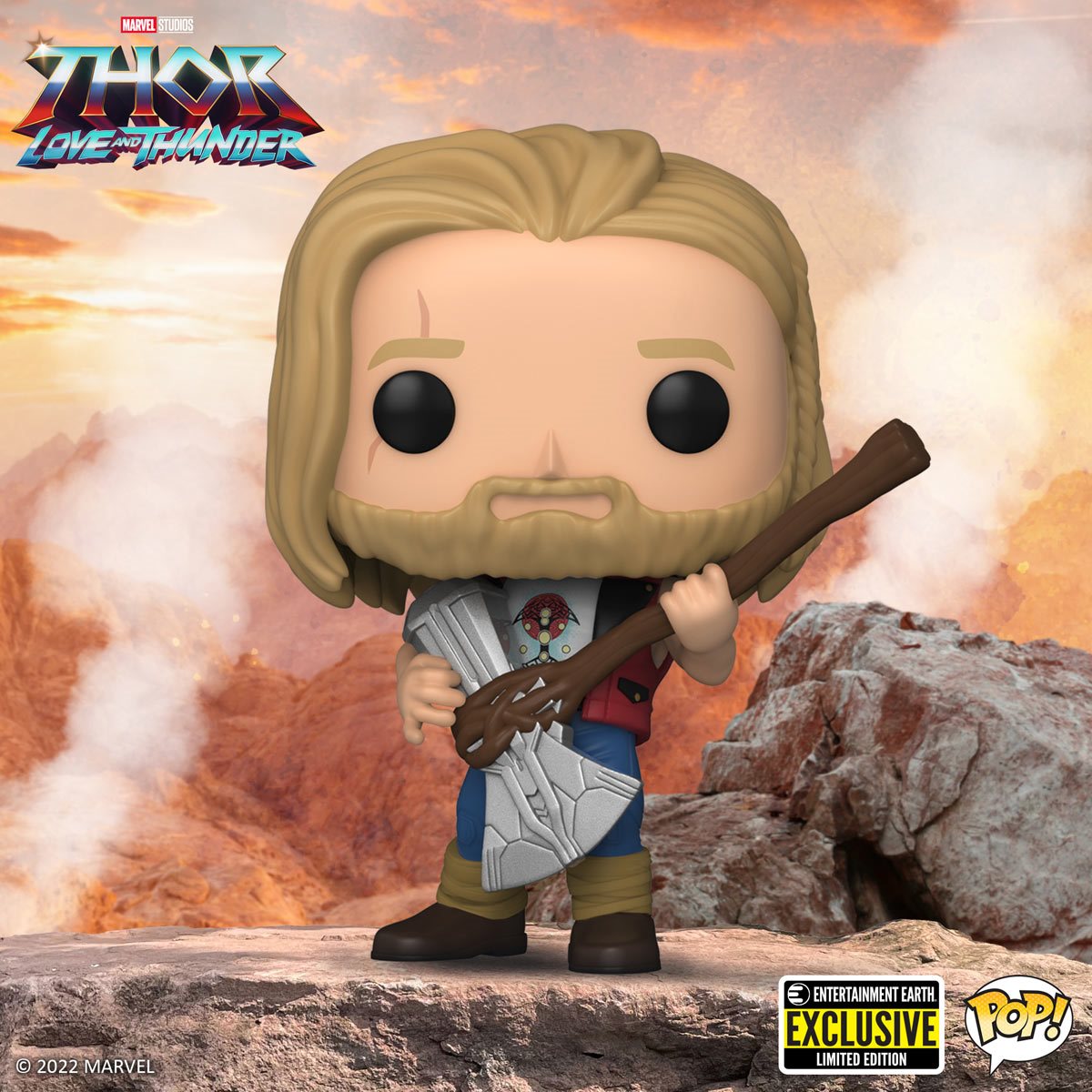 Funko Pop! Marvel: Thor: Love and Thunder - Ravager Thor Entertainment Earth Exclusive