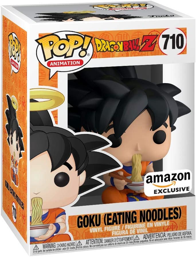 Funko Pop Dragon Ball Z - Goku Eating Noodles, Amazon Exclusive Vinyl Figure