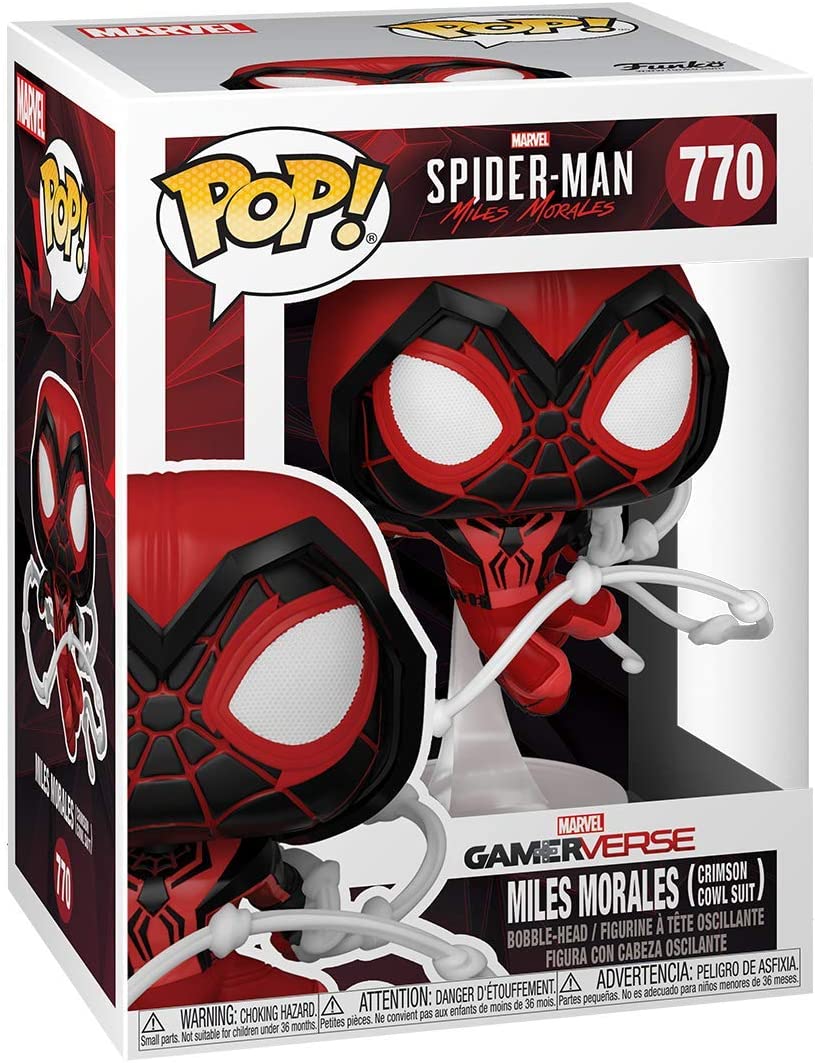 Funko Pop! Games: Marvel's Spider-Man: Miles Morales - Miles Morales Crimson Cowl Suit #770