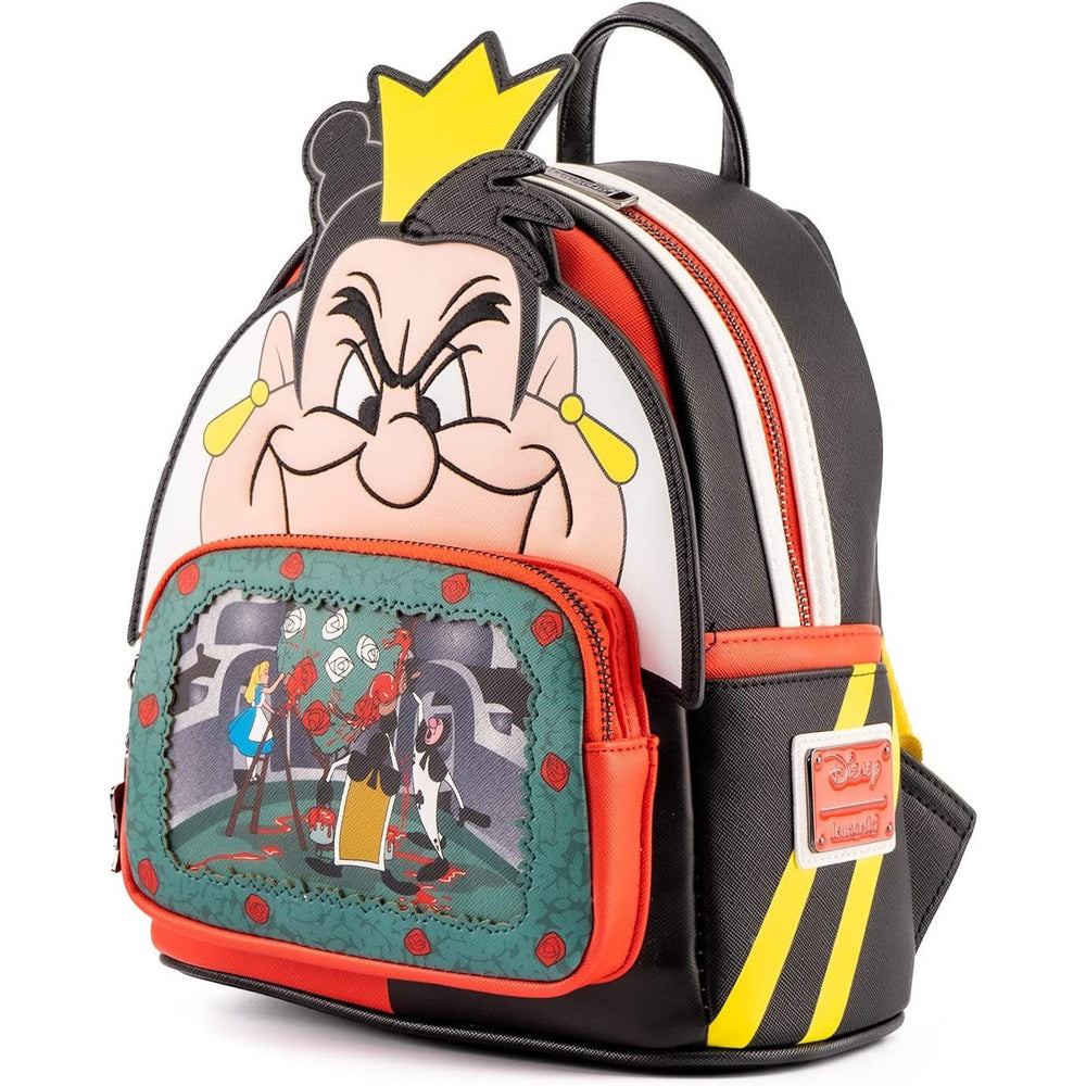 Loungefly Disney Villains Scene Series Queen of Hearts Womens Double Strap Shoulder Bag Purse