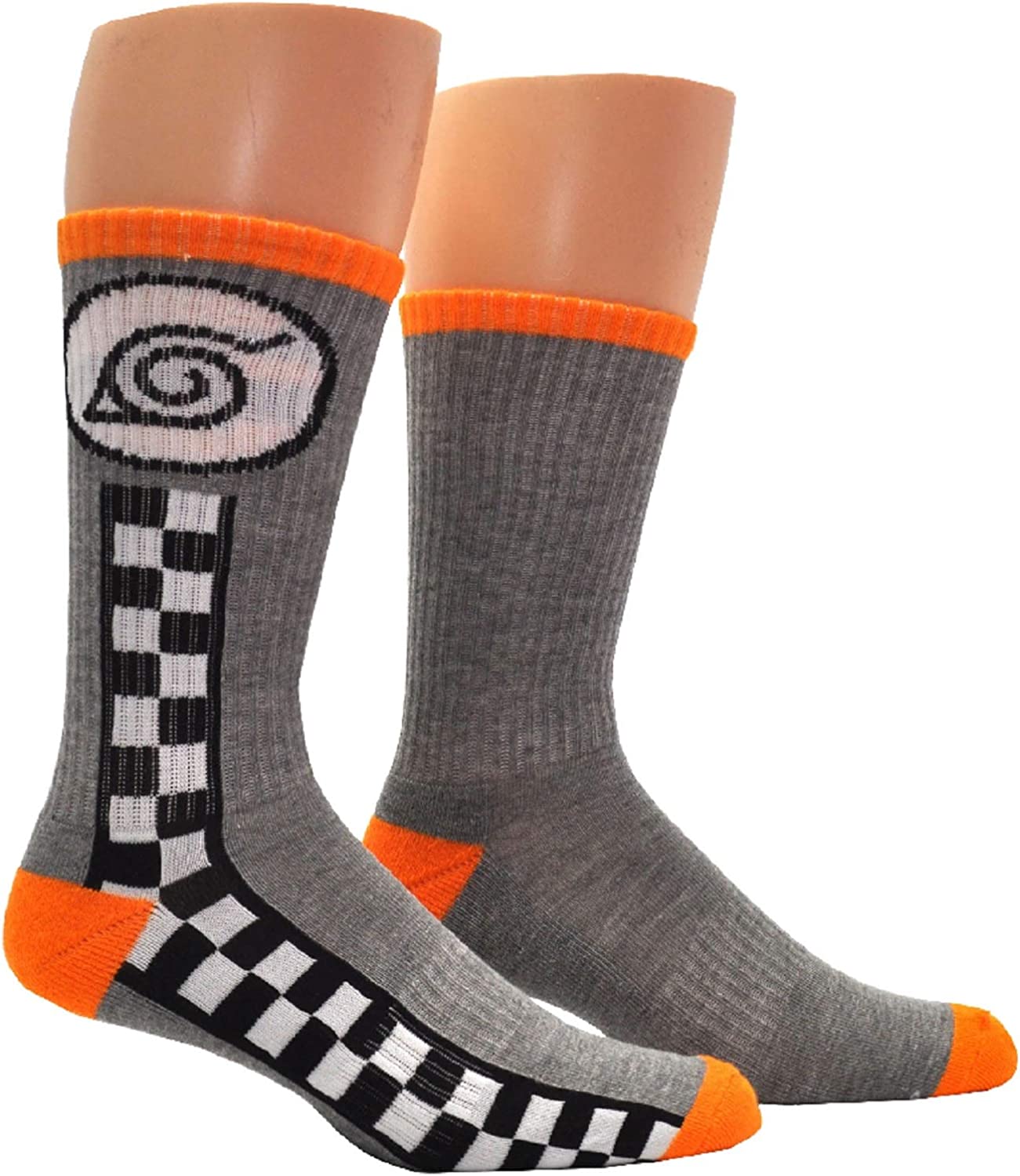 Naruto Shippuden Hidden Leaf Village Anime Athletic Crew Socks