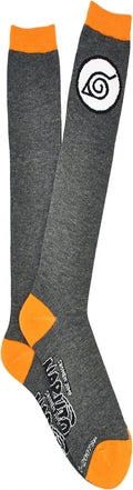 Naruto Shippuden Hidden Leaf Symbol Knee High Socks Ladies Sizes 4-10