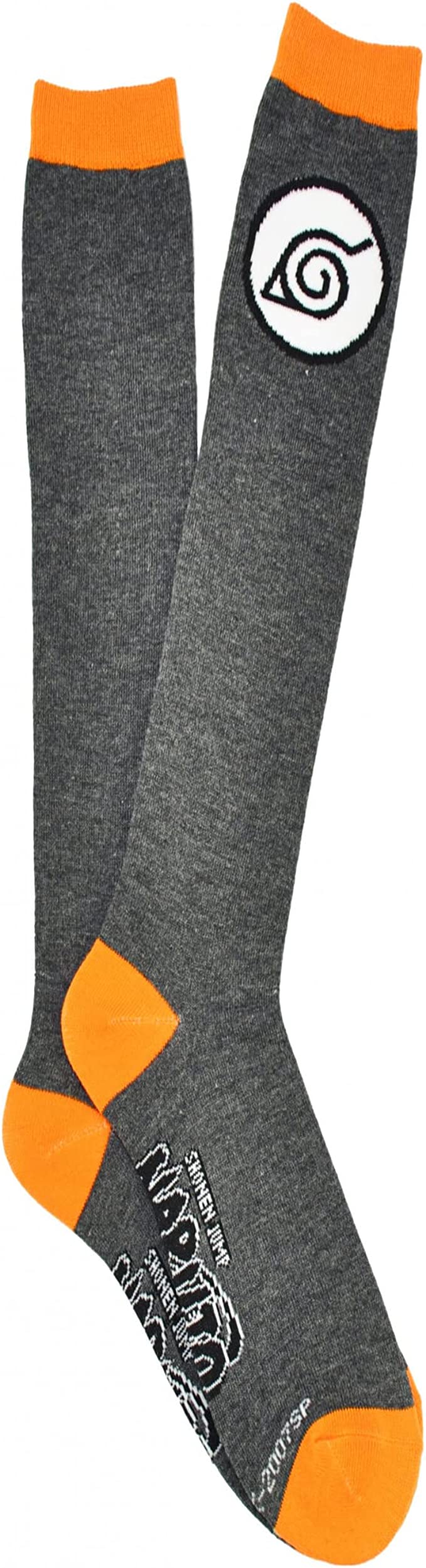 Naruto Shippuden Hidden Leaf Symbol Knee High Socks Ladies Sizes 4-10
