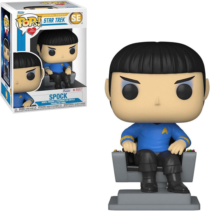 Funko Pops! With Purpose Rivet TV: Star Trek - Spock in Chair