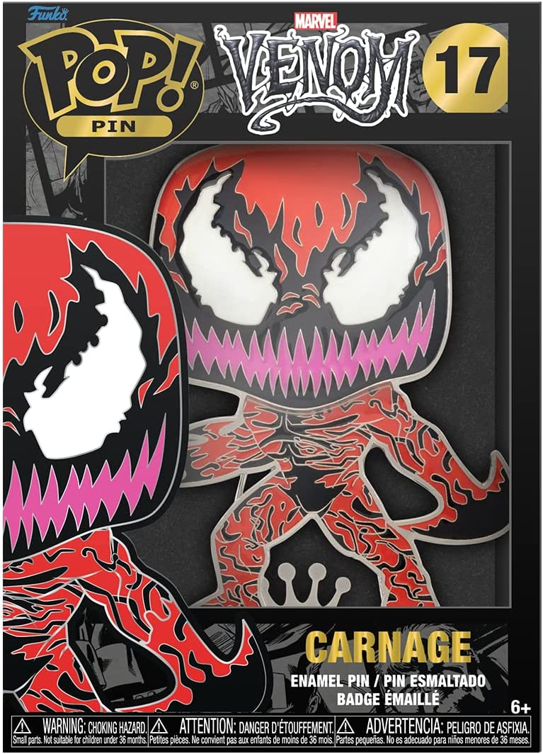 Funko Pop! Pin: Marvel Venom - Carnage Glow-in-the-Dark #17