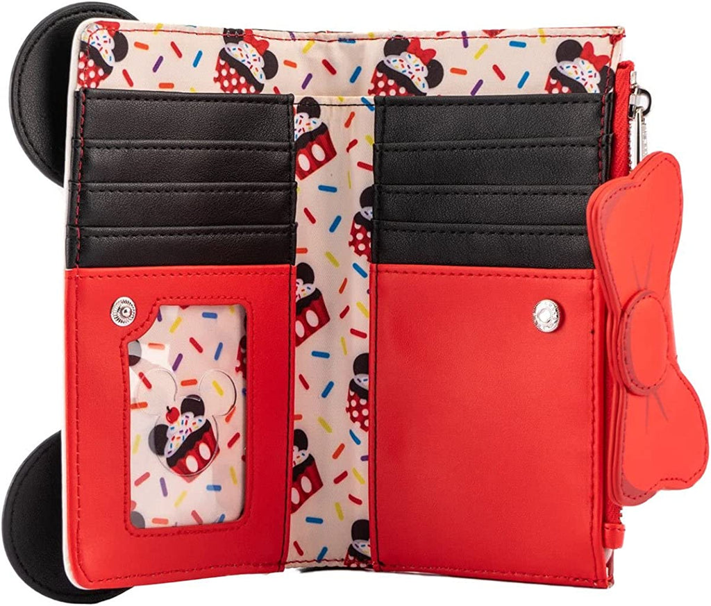 Loungefly Disney Minnie Mouse Sweets Collection Flap Wallet