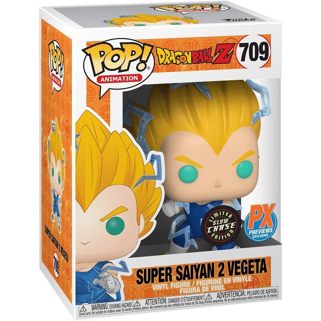 Funko Pop! Animation: Dragon Ball Z - Super Saiyan 2 Vegeta Chase PX Exclusive