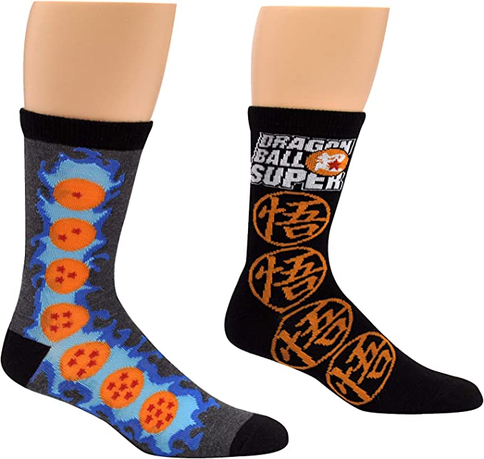 Dragon Ball Super Kame Symbol Anime Officially Licensed 2 Pack Crew Socks