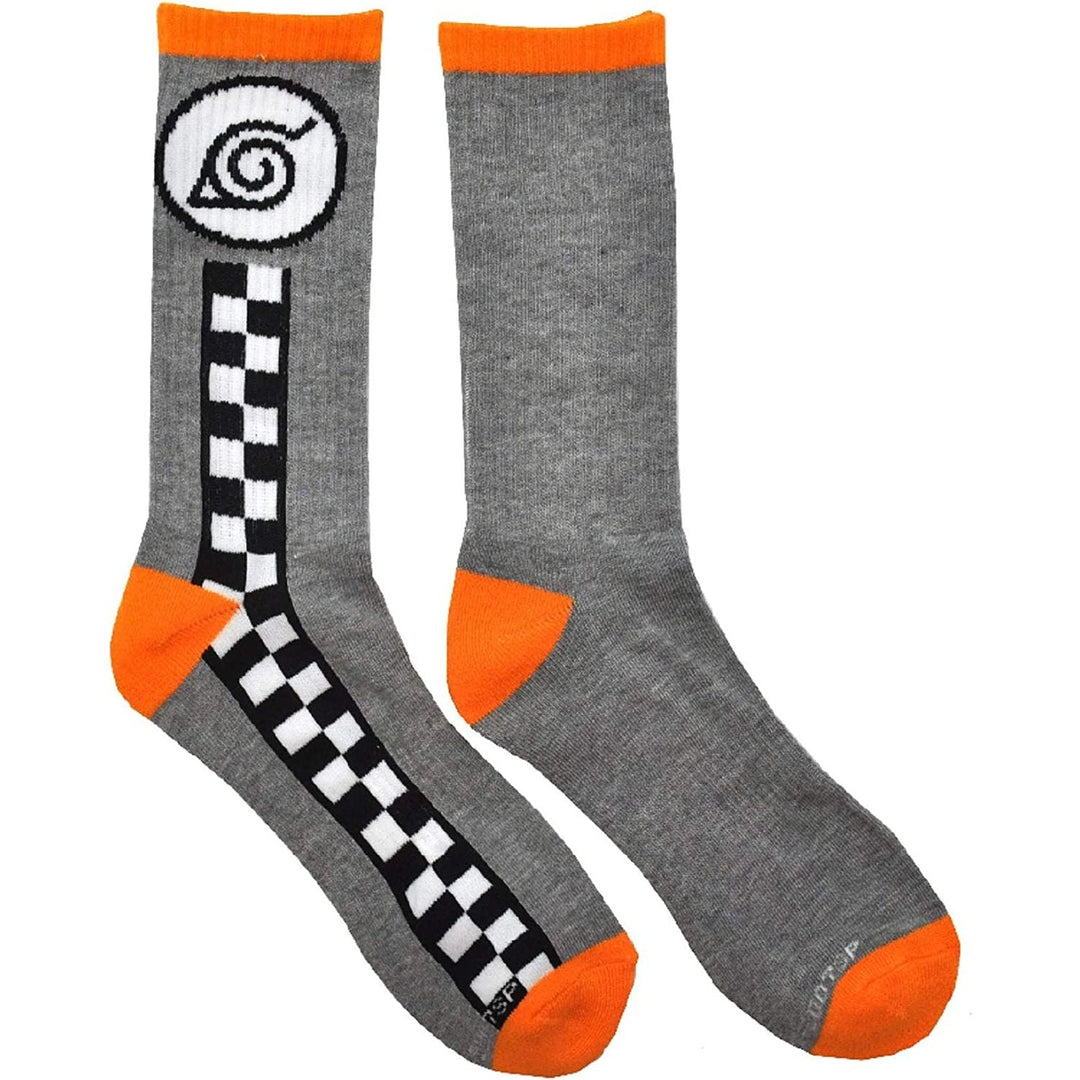 Naruto Shippuden Hidden Leaf Village Anime Athletic Crew Socks