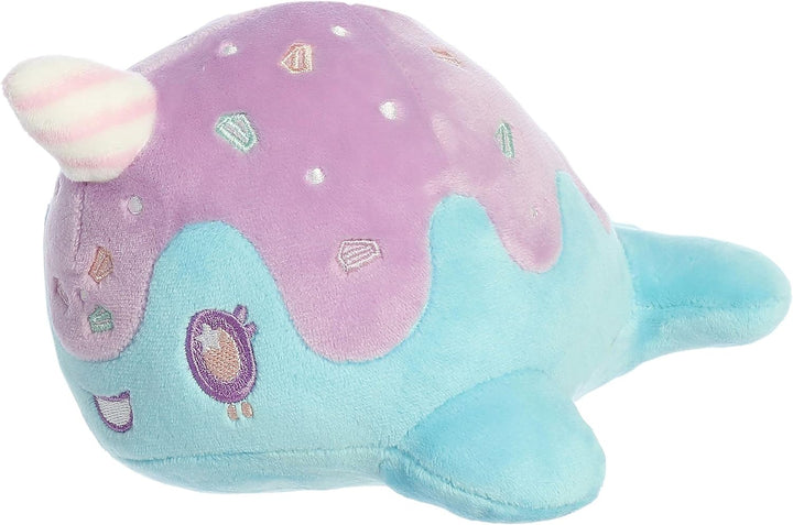 Aurora - Tasty Peach - 7" Birthday Cake Nomwhal Plush