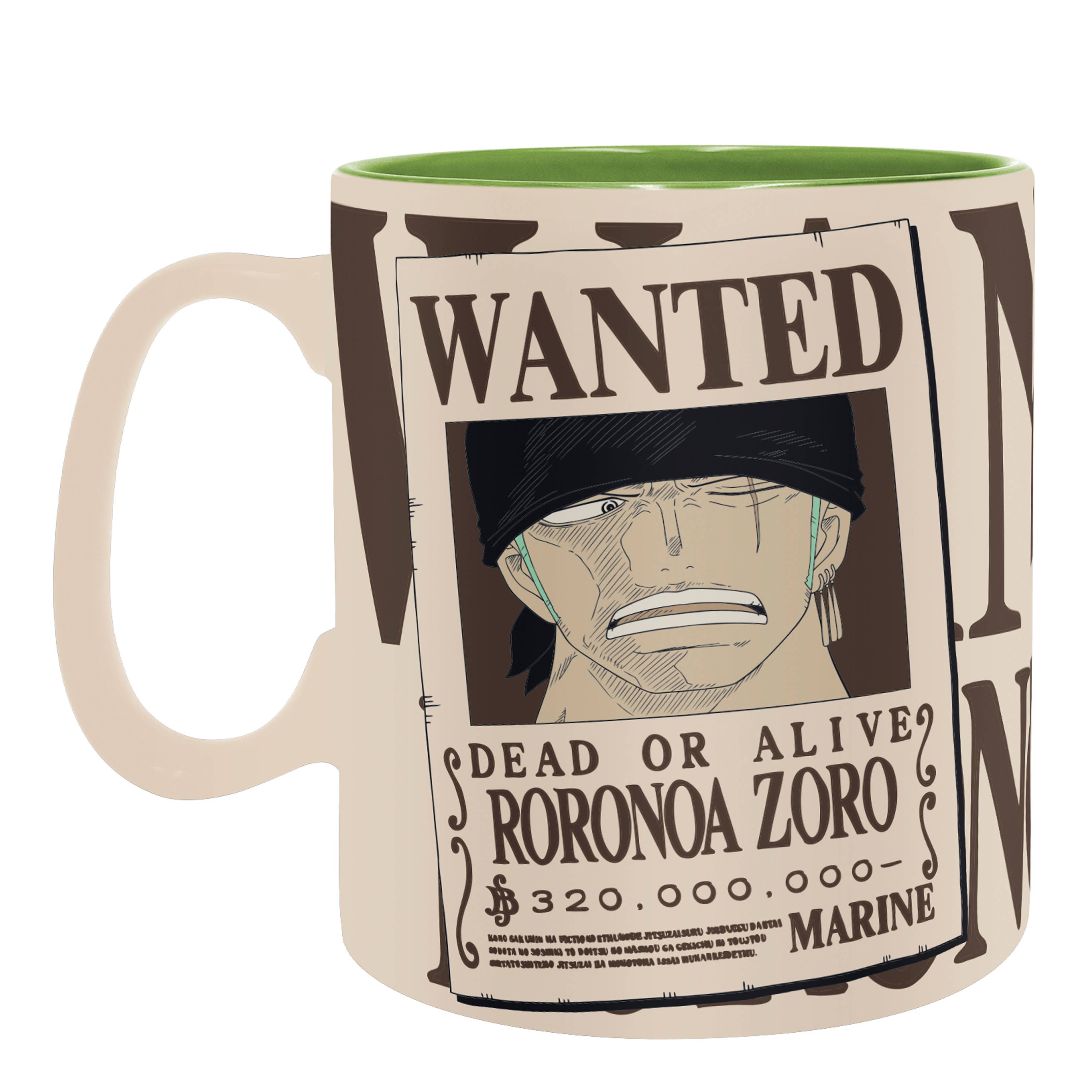 One Piece Zoro Ceramic Mug 16Oz & Coaster Gift Set