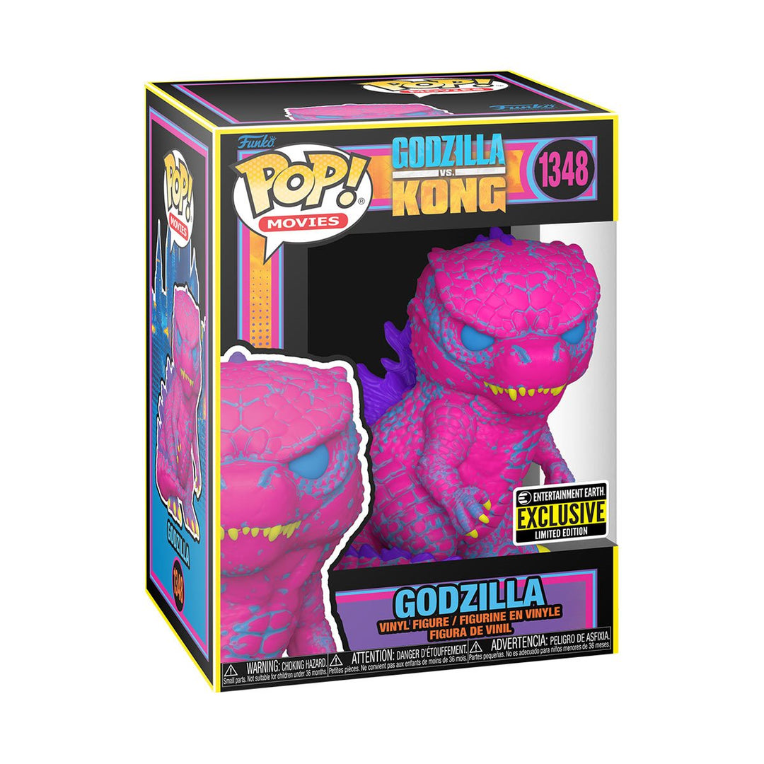 Funko Pop! Movies: Godzilla vs Kong - Godzilla Blacklight Entertainment Earth Exclusive