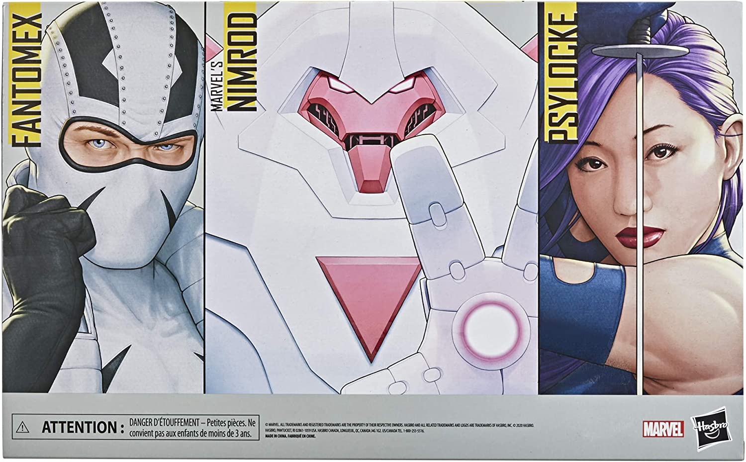 Hasbro Marvel Legends Series X-Men 6" Psylocke, Nimrod, and Fantomex Action Figures 3 Pack