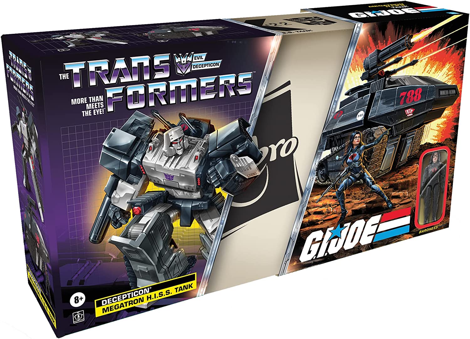 Transformers G.I. Joe Collaborative Mash-Up Megatron H.I.S.S. Tank Cobra Baroness