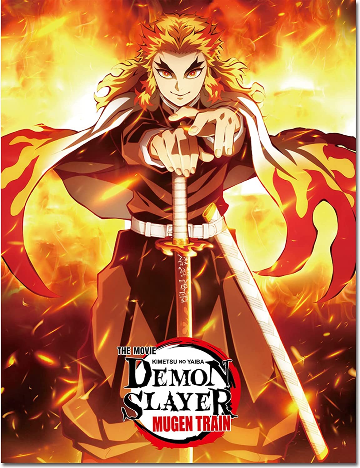 Demon Slayer Mugen Train - Key Visual 3 Sublimation Throw Blanket 60in By 46in
