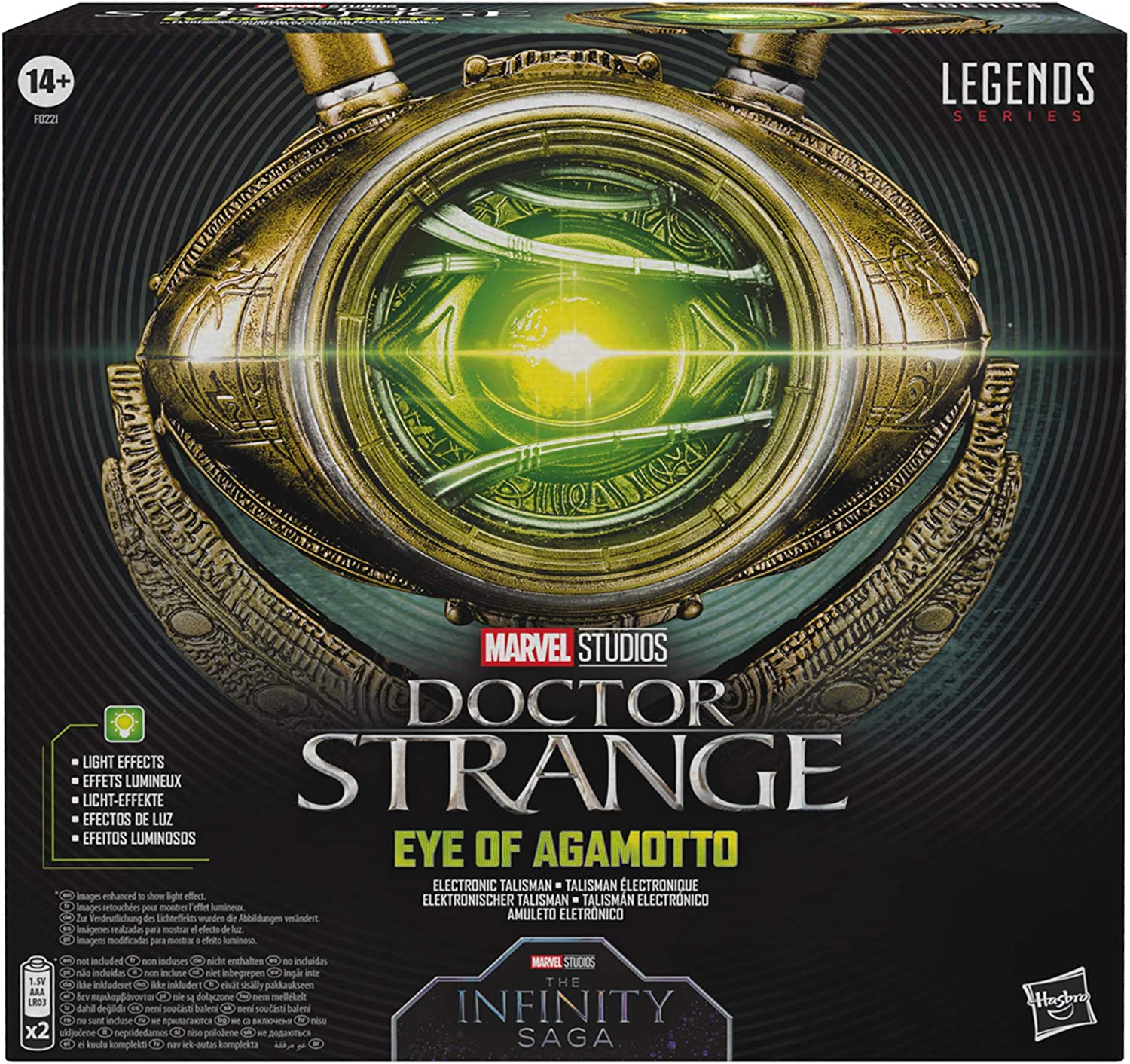 Marvel Legends Series Doctor Strange Premium Role Play Eye of Agamotto Electronic Talisman