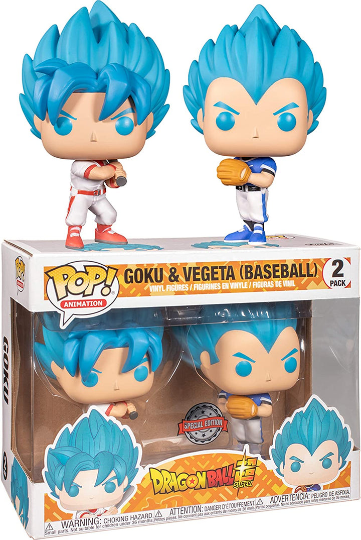 Funko Pop! Animation: Dragon Ball Super - Goku Vegeta Baseball 2-Pack Exclusive