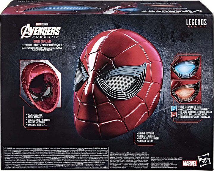 Spider-Man Marvel Legends Series Iron Spider Electronic Helmet with Glowing Eyes