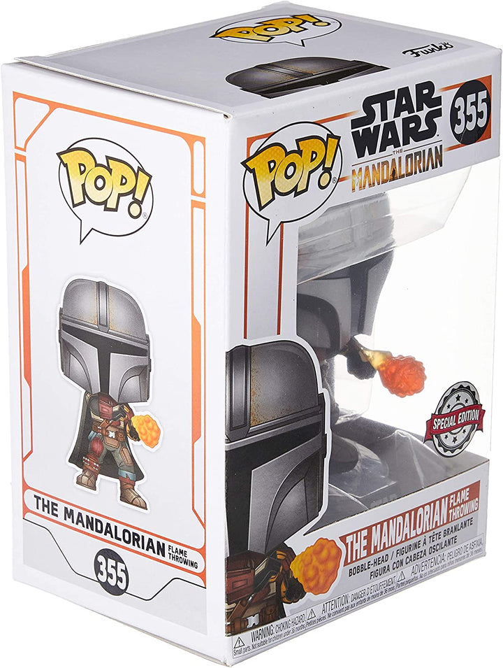 Funko Pop! Star Wars The Mandalorian with Flame Exclusive Vinyl Figure